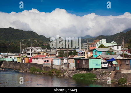 Dominica, Roseau, town view Stock Photo