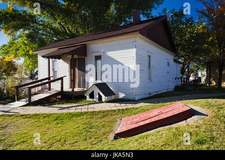 USA, Kansas, Liberal, Dorothy's House, replica of the house from the film Wizard of Oz Stock Photo