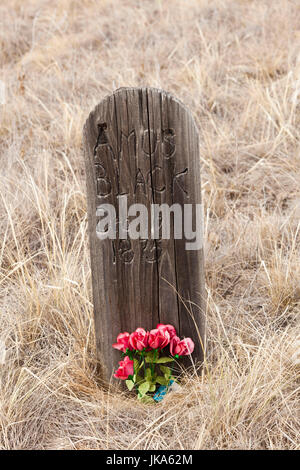 USA, Nebraska, Ogallala, Boot Hill Cemetery Stock Photo