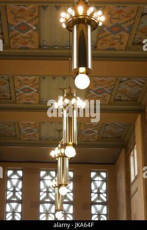 USA, Nebraska, Omaha, The Durham Museum, city museum in 1931 Union Railroad Station, main lobby Stock Photo