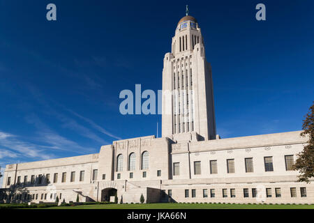 USA, Nebraska, Lincoln, Nebraska State Capitol, exterior Stock Photo