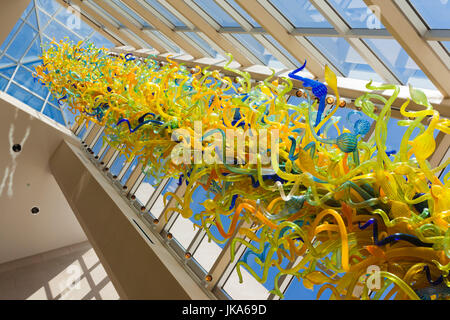 USA, Oklahoma, Oklahoma City, Oklahoma City Museum of Art, Glass Tower, Dale Chihuly, artist Stock Photo