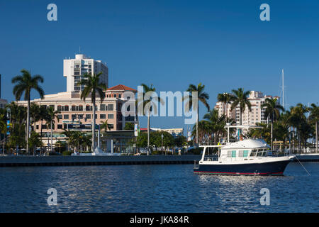 USA, Florida, West Palm Beach, waterfront view Stock Photo