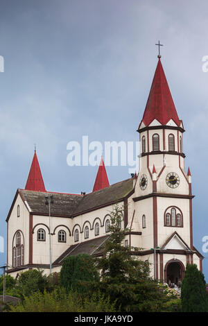 Chile, Los Lagos Region, Puerto Varas, Iglesia de Sagrado Corazon de Jesus church Stock Photo