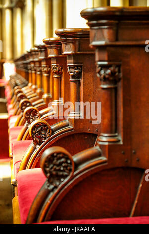 Lichfield,Staffordshire is the site of the only remaining three spired medieval cathedral in the UK Stock Photo