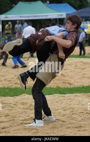 Schwing Festival Swiss Wrestling Stock Photo