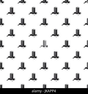 Metal barrel with oil pattern Stock Vector