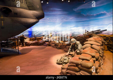 USA, Virginia, Triangle, National Museum of the Marine Corps, Vietnam War-era diorama the siege of Khe San Stock Photo