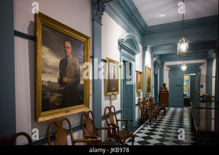 USA, Delaware, Dover, Legislative Hall, Delaware State House, portrait of Admiral William F. Halsey Jr. Stock Photo