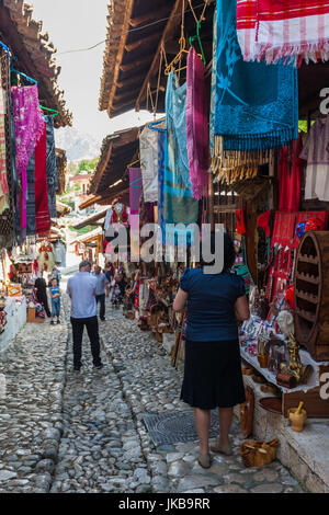 Albania, Kruja, town bazaar Stock Photo