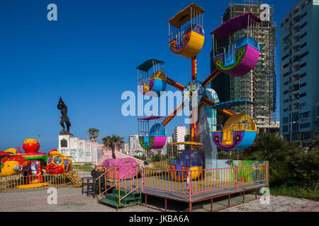 Albania, Durres, beachfront promenade carnival Stock Photo