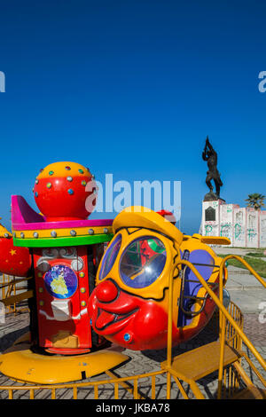 Albania, Durres, beachfront promenade carnival Stock Photo