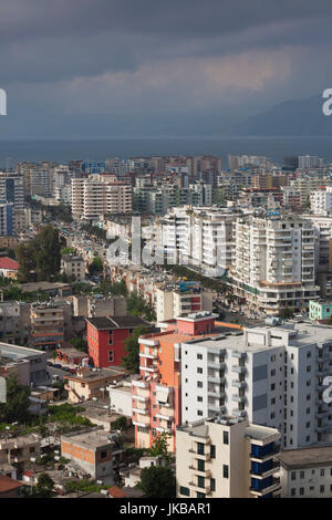 Albania, Vlora, elevated city view Stock Photo