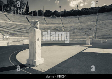 Greece, Central Greece Region, Athens, the Panathenaic Stadium, home of the first modern Olympic Games in 1896 Stock Photo