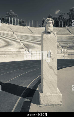 Greece, Central Greece Region, Athens, the Panathenaic Stadium, home of the first modern Olympic Games in 1896 Stock Photo