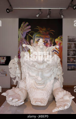 Greece, Peloponese Region, Patra, Patra Carnival Museum, interior, carnival floats and costumes Stock Photo