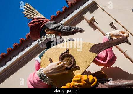 Greece, Peloponese Region, Patra, Patra Carnival Museum, exterior sculptures Stock Photo