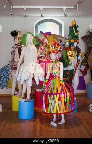 Greece, Peloponese Region, Patra, Patra Carnival Museum, interior, carnival floats and costumes Stock Photo