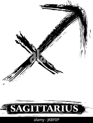 Sagittarius symbol Stock Vector