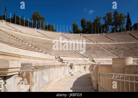 Greece, Central Greece Region, Athens, the Panathenaic Stadium, home of the first modern Olympic Games in 1896 Stock Photo