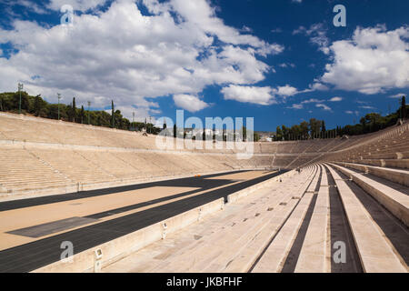 Greece, Central Greece Region, Athens, the Panathenaic Stadium, home of the first modern Olympic Games in 1896 Stock Photo