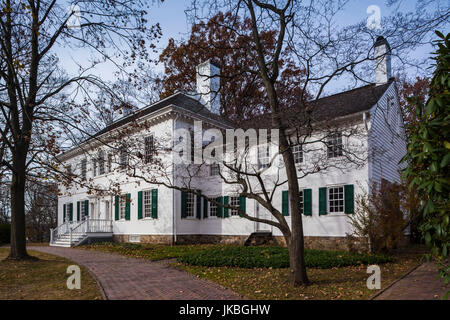 USA, New Jersey, Morristown, Morristown National Historic Park, Ford Mansion, headquarters of George Washington during the American Revolution Stock Photo