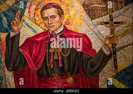 USA, Pennsylvania, Philadelphia, Shrine of Saint John Neumann, shrine of first US Catholic saint, mosaic Stock Photo