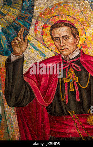 USA, Pennsylvania, Philadelphia, Shrine of Saint John Neumann, shrine of first US Catholic saint, mosaic Stock Photo