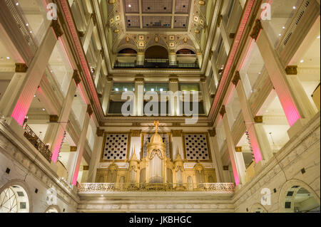 USA, Pennsylvania, Philadelphia, interior of Macy's department store, formerly Wanamakers Stock Photo