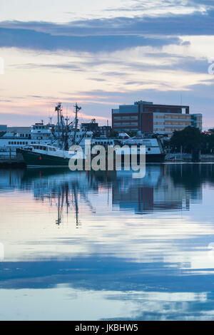 USA, Massachusetts, Cape Cod, Hyannis, Hyannis Inner Harbor, Dawn Stock Photo
