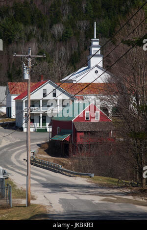 village of East Topsham Vermont USA in winter New England Stock Photo