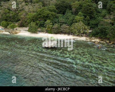 Flying Fish Cove on Christmas Island, an Australian territory in the Indian Ocean Stock Photo