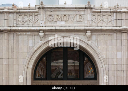 USA, North Carolina, Asheville, Grove Arcade Public Market, exterior Stock Photo