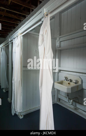 USA, Georgia, Warm Springs, Historic Pools Complex, hydro-therapy pools used by FDR and others, changing rooms Stock Photo