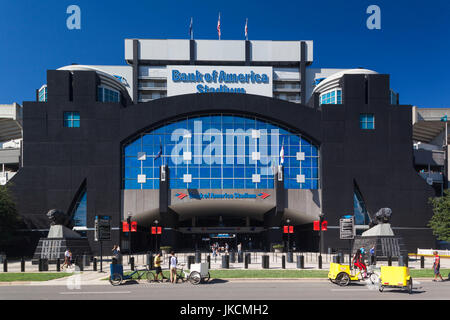 USA, North Carolina, Charlotte, Bank of America Stadium Stock Photo