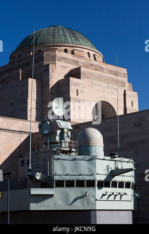 Australia, Australian Capital Territory, ACT, Canberra, Australian War Memorial, with part of naval warship