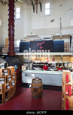 Australia, South Australia, Adelaide-MacGill, Penfolds Magil Estate Winery, oldest winery in South Australia, cellar door, wine tasting room Stock Photo