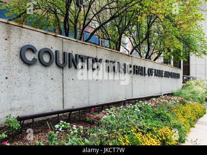 Exterior of the Country Music Hall of Fame, Nashville, Tennessee, USA. Stock Photo