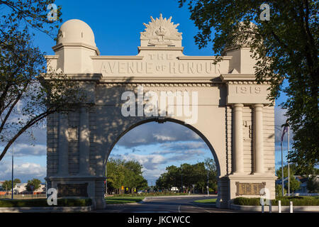 Australia, Victoria, VIC, Ballarat, Arch of Victory, Remebrance Drive Stock Photo