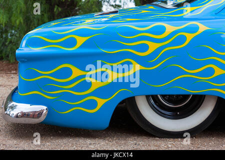 Australia, Victoria, VIC, Castlemaine, Streetrod Centre of Australia, 1949 Ford hot rod Stock Photo