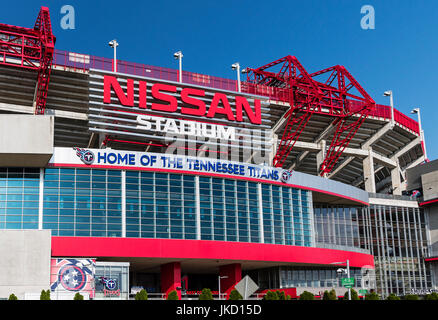 Nissan Stadium, home of the Tennessee Titans, Nashville, Tennessee, USA. Stock Photo