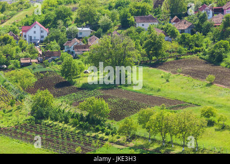 Romania, Transylvania, Iernut, spring fields Stock Photo