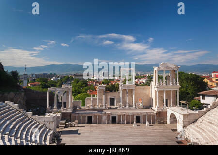 Bulgaria, Southern Mountains, Plovdiv, Old Plovdiv, Roman Amphitheater Stock Photo