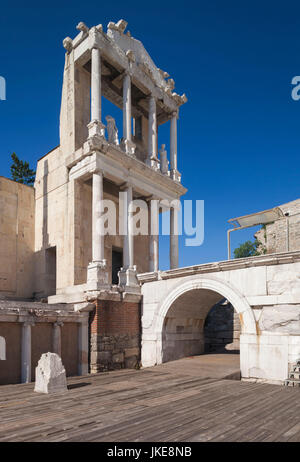 Bulgaria, Southern Mountains, Plovdiv, Old Plovdiv, Roman Amphitheater Stock Photo