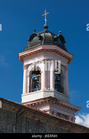 Bulgaria, Southern Mountains, Plovdiv, Old Plovdiv, belltower of the Church of Sveta Bogoroditsa Stock Photo