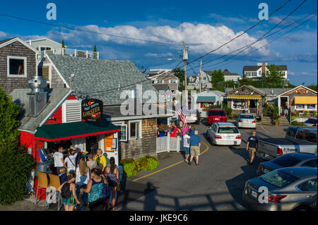 USA, Maine, Ogunquit, Perkins Cove, shops Stock Photo