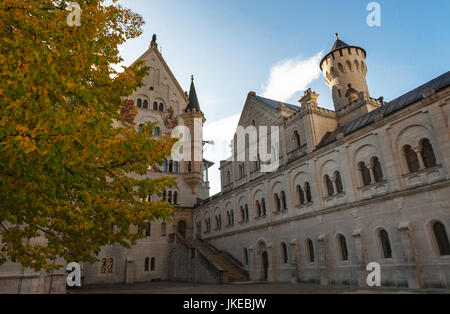 Neuschwanstein castle before sunset Stock Photo