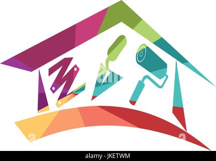 Colorful icon to illustrate DIY, tools and activity Stock Vector