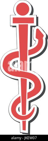 Nurse's icon to illustrate care, health and medicine for adults and children Stock Vector