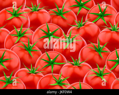 Seamless pattern with tomatoes Stock Photo
